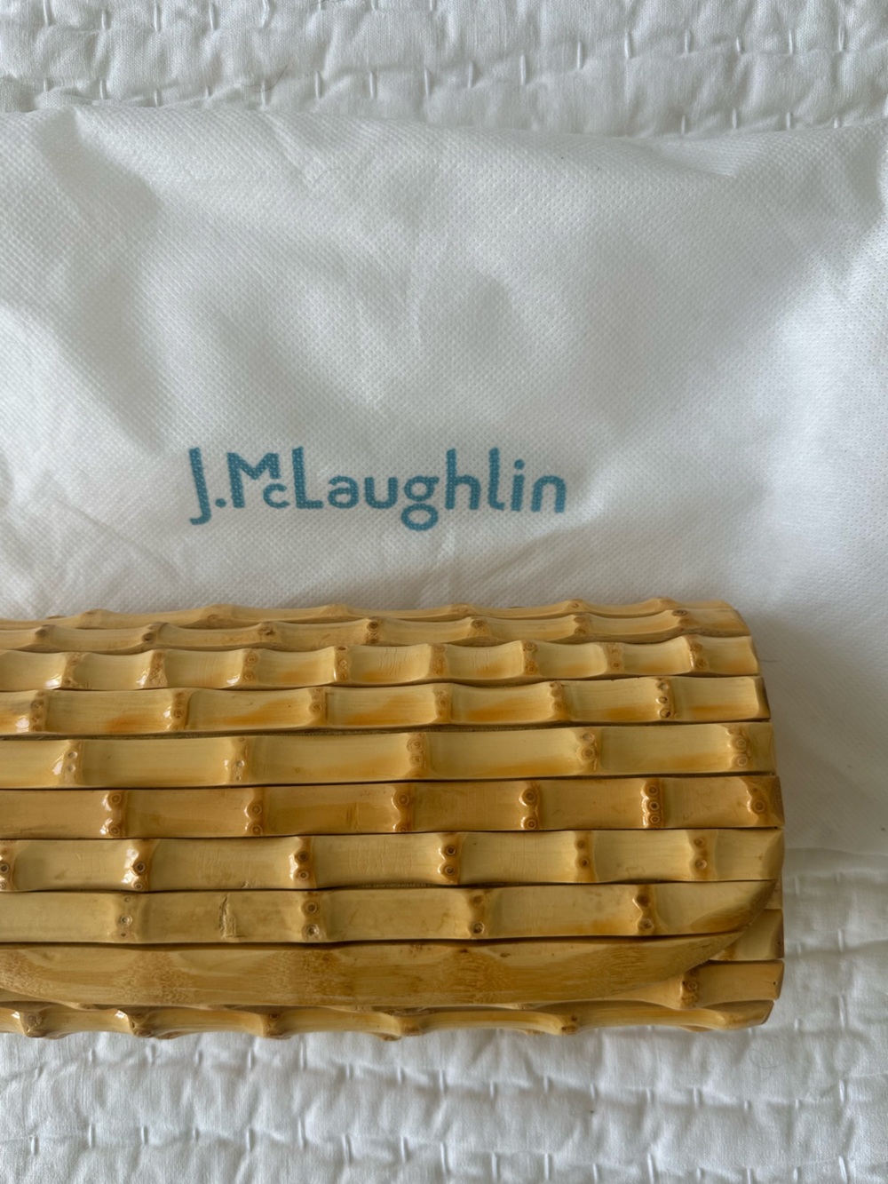 J. McLaughlin  Bamboo-Style Clutch